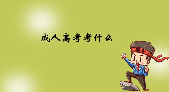 成人高考考什么？