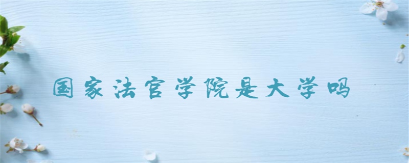 國家法官學(xué)院是大學(xué)嗎