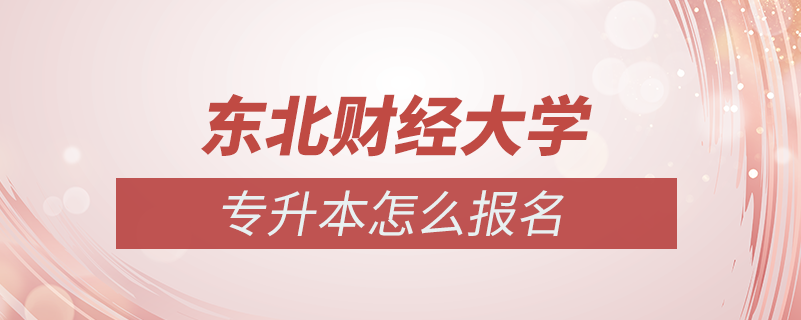 東北財經(jīng)大學(xué)專升本怎么報名