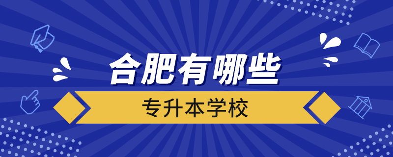 合肥有哪些專升本學校
