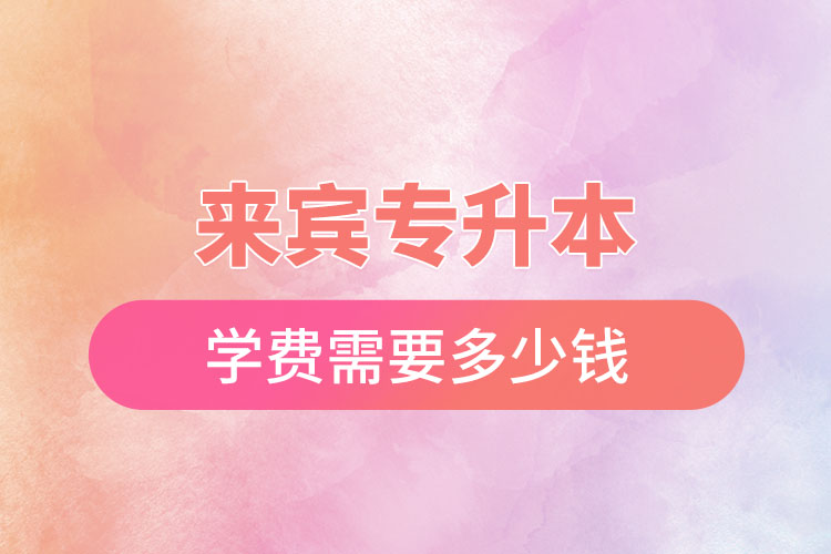 來賓專升本學費多少錢？