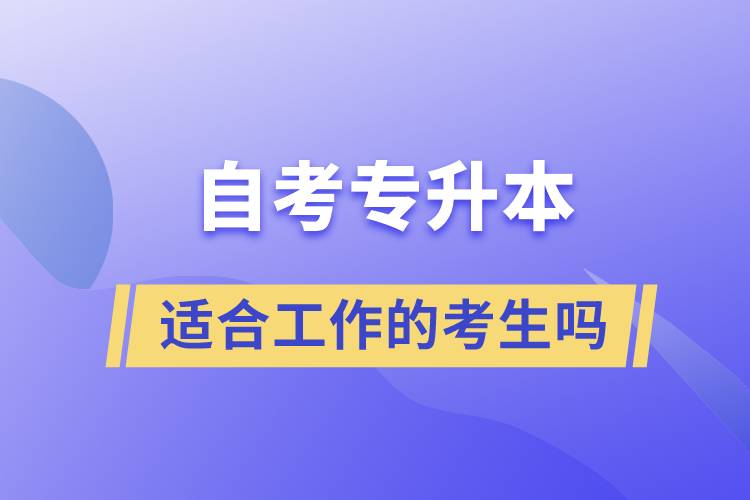一起了解自考專升本的特點(diǎn)，適合工作忙的人報(bào)考么？