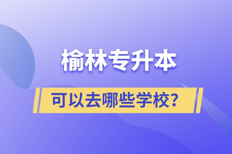 榆林專(zhuān)升本可以去哪些學(xué)校？