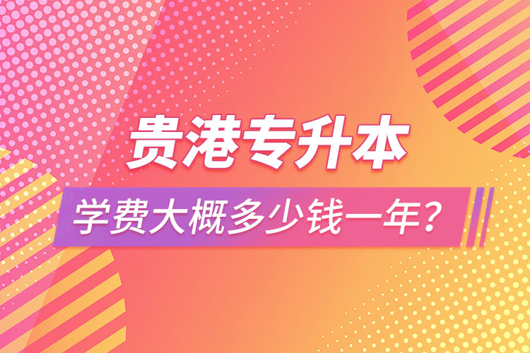 貴港專升本學費大概多少錢一年？