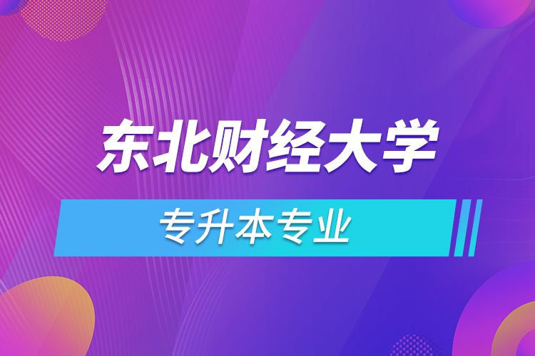 東北財經(jīng)大學(xué)有哪些專升本專業(yè)嗎？