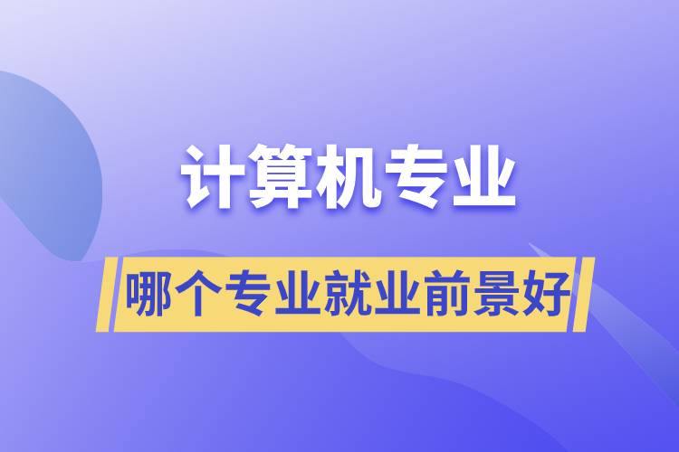 計(jì)算機(jī)哪個(gè)專(zhuān)業(yè)就業(yè)前景好