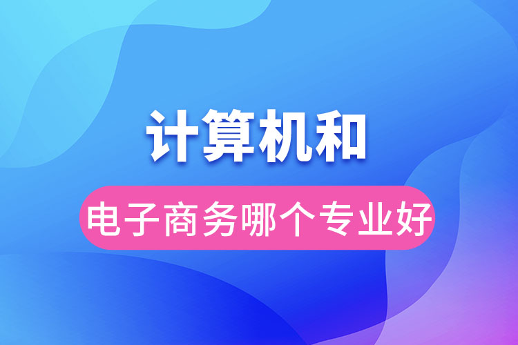 計算機(jī)和電子商務(wù)哪個專業(yè)好
