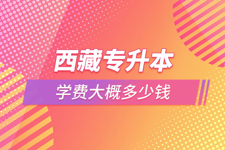 西藏專升本需要多少學(xué)費