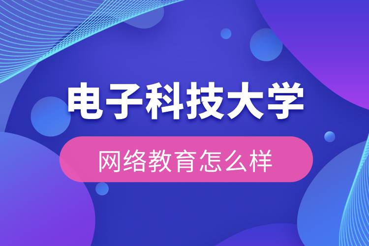 電子科技大學(xué)網(wǎng)絡(luò)教育怎么樣？
