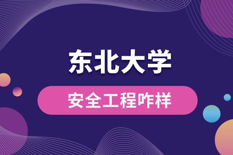 東北大學安全工程咋樣？
