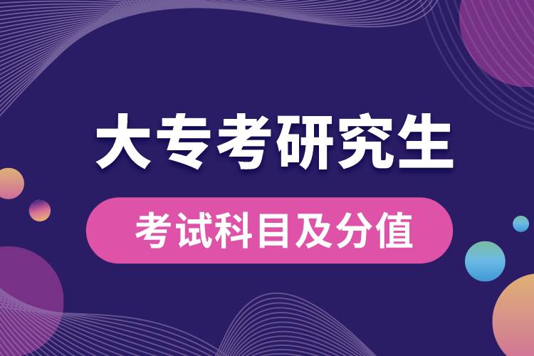 大專考研究生考哪些科目？滿分多少？
