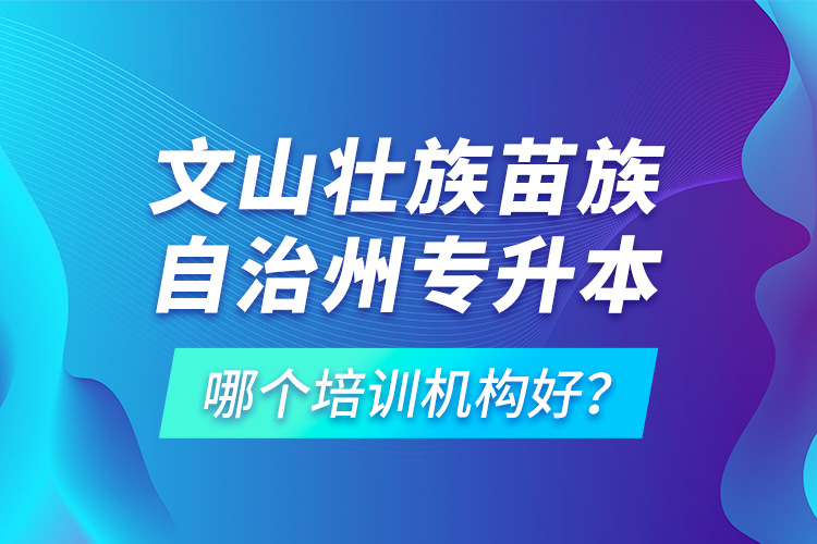 文山壯族苗族自治州專升本哪個培訓機構好？