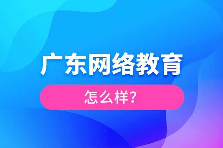 廣東網(wǎng)絡(luò)教育怎么樣？