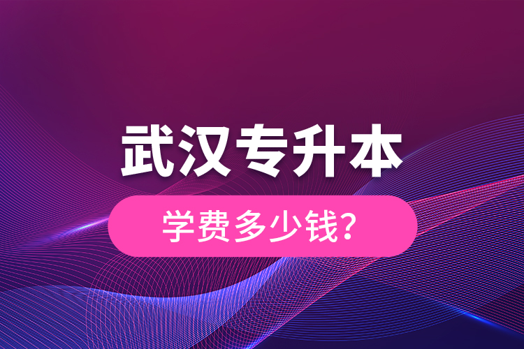 武漢專升本學費多少錢？